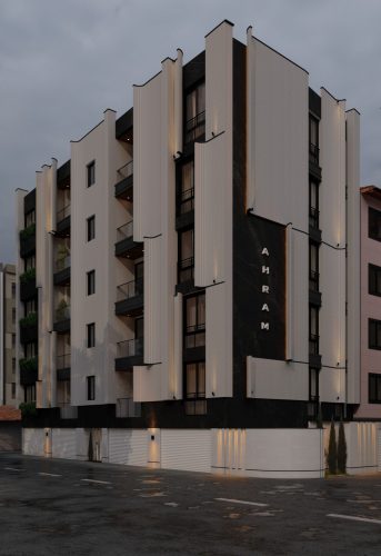 256-جامع متریال سبک برای بازسازی نمای آپارتمان در رشت