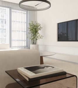 -اجرای تی وی وال با متریالهای مقاوم به رطوبت