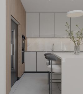 -راهنمای جامع طراحی آشپزخانه با عرض کم