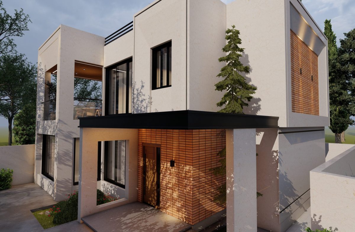 381-طراحی نمای ویلای مدرن در لاهیجان-دفترمعماری ساب