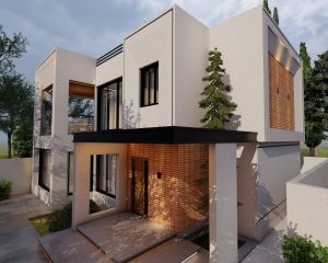 381-طراحی نمای ویلای مدرن در لاهیجان-دفترمعماری ساب