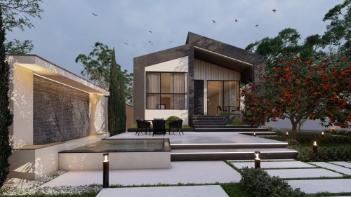 معماری منظر حیاط ویلای مدرن در گیلان: تلفیقی از مدرنیته و طبیعت