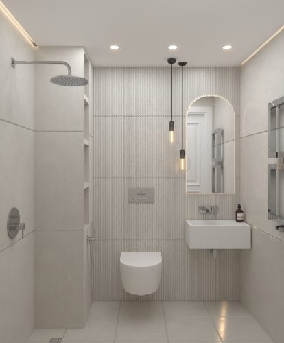 307-بازسازی کمهزینه سرویس بهداشتی دفتر معماری ساب