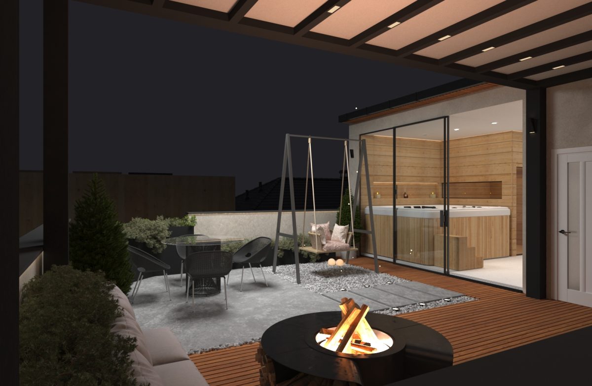 173-مزایا و معایب استفاده از المانهای آتشدان در طراحی محوطه