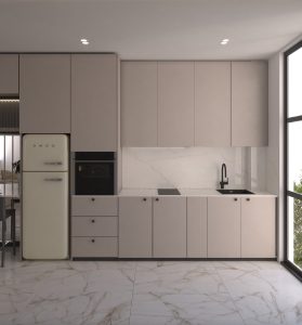 آشپزخانه مهری طراحی دفتر مهندسی ساب در سال 1403